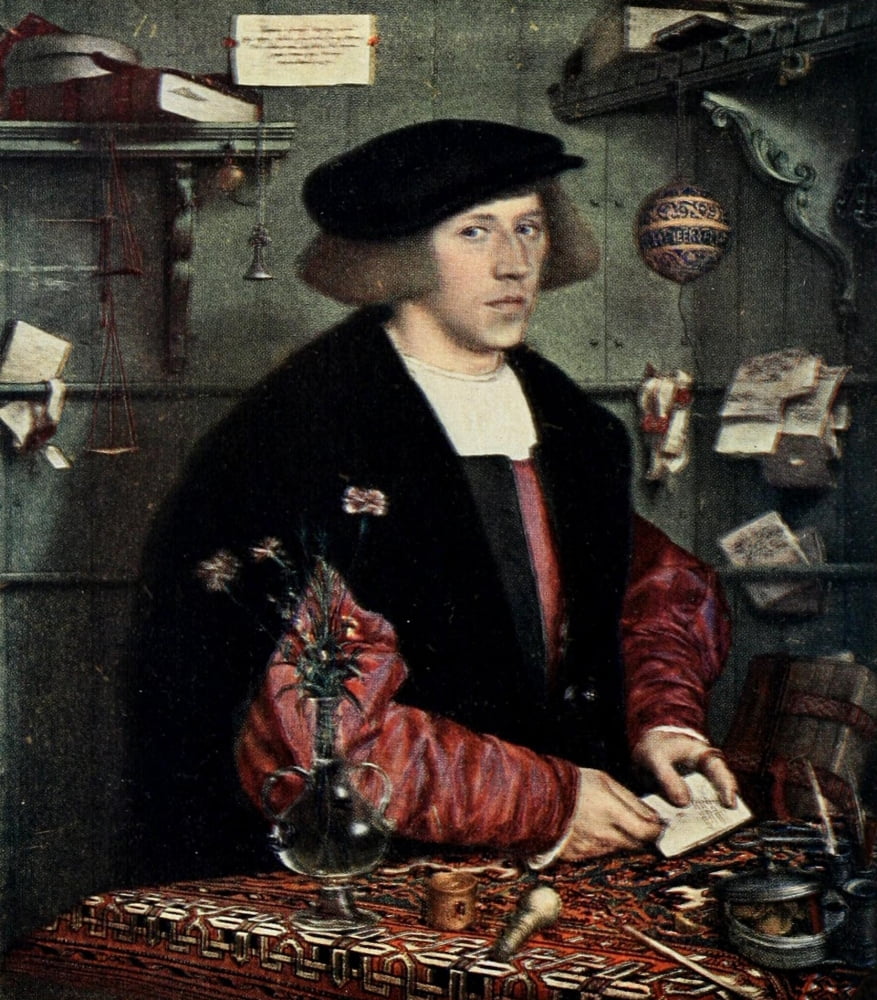 Holbein 1909 George Gisze Canvas Art - Hans Holbein (18 x 24)