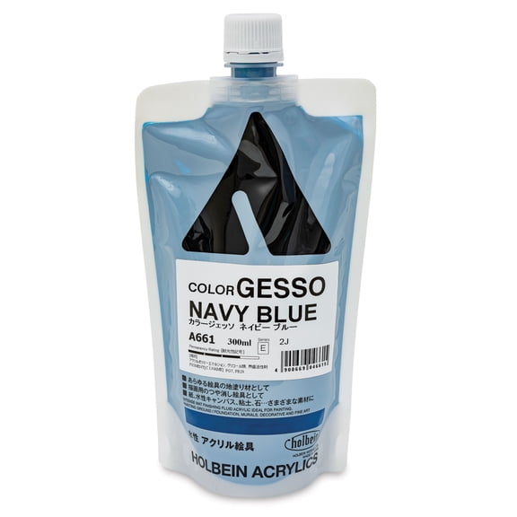 Holbein Acryla Gesso - Navy Blue, 300 ml pouch