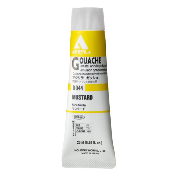 Holbein Acryla Gouache, 20ml, Mustard