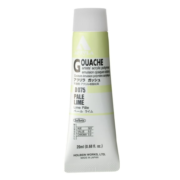 Holbein Acryla Gouache, 20ml, Pale Lime