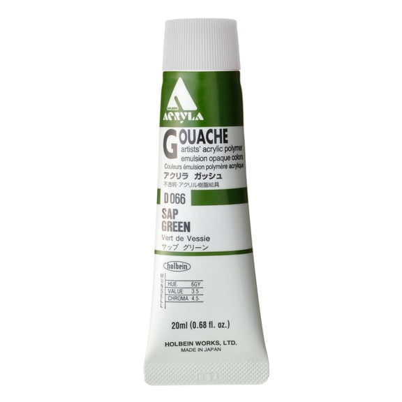 Holbein Acryla Gouache, 20ml, Sap Green