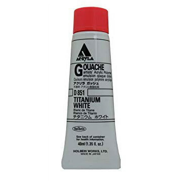 Holbein - Acryla Gouache - 40ml Tube - Titanium White