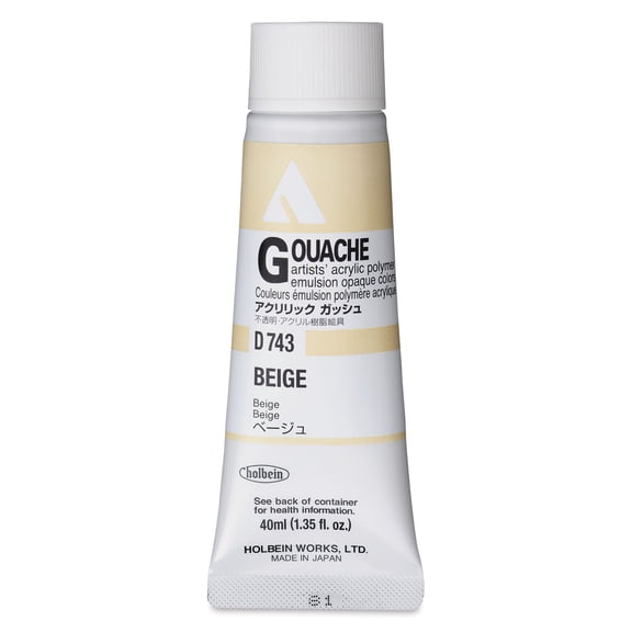 Holbein Acrylic Gouache Beige, 40 ml tube