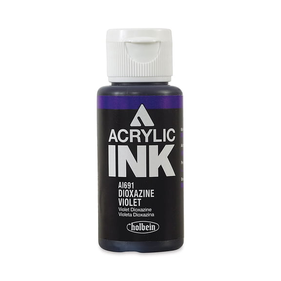 Holbein Acrylic Ink - Dioxazine Violet, 30 ml