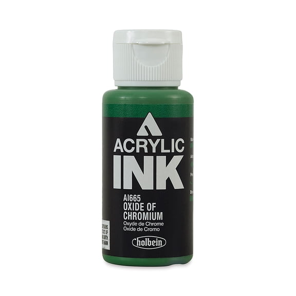 Holbein Acrylic Ink - Oxide of Chrome, 30 ml