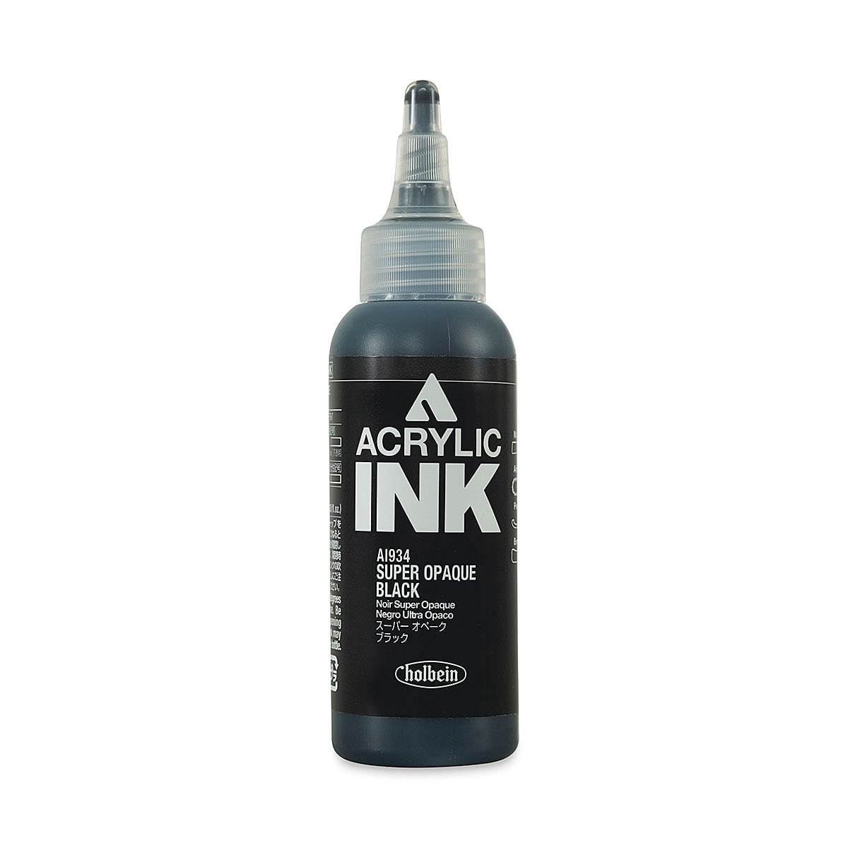Holbein Acrylic Ink - Super Opaque Black, 100 ml - Walmart.com
