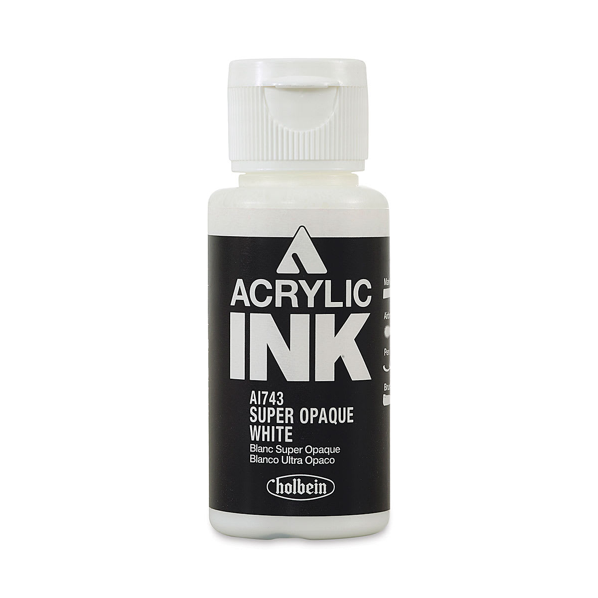 White Opacity Ink Holbein Acrylic Ink - Super Opaque White, 30 ml - Walmart.com