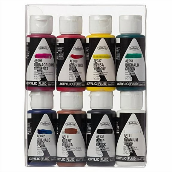 Holbein Acrylic Paint Acrylic Color Fluid 8 Color Set AF191 35ml 015191