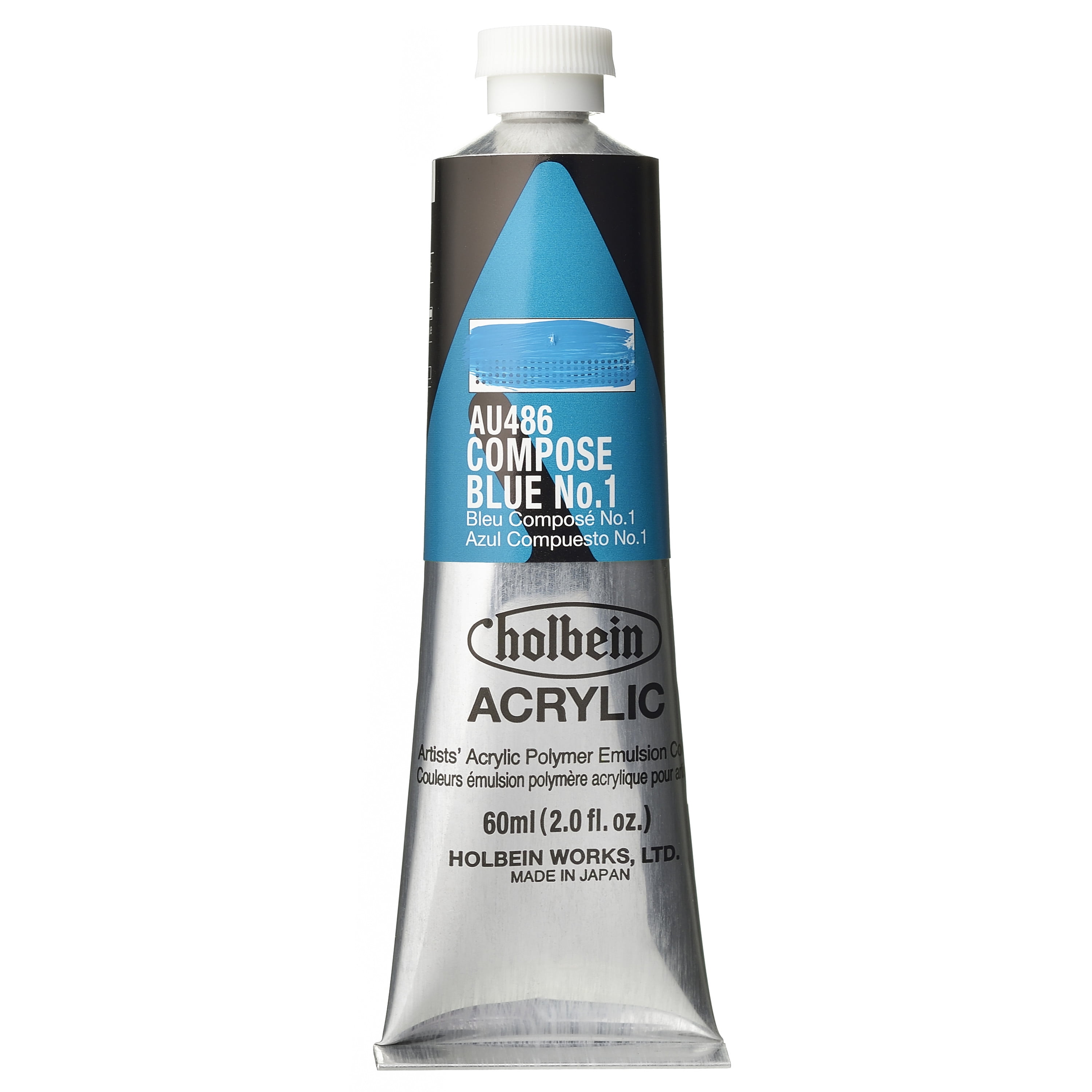 Holbein Artist Heavy Body Acrylic Color, 60ml, Compose Blue 1 - Walmart.com
