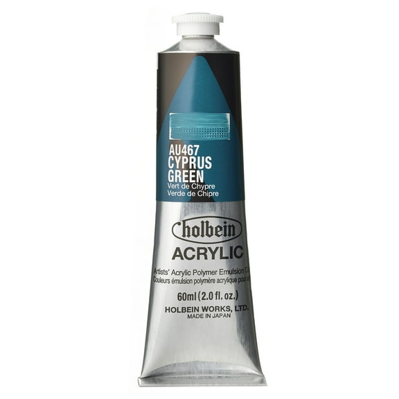 Holbein Artist Heavy Body Acrylic Color, 60ml, Cyprus Green