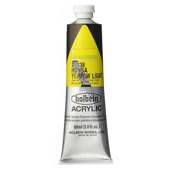 Holbein Artist Heavy Body Acrylic Color, 60ml, Hansa Yellow Light
