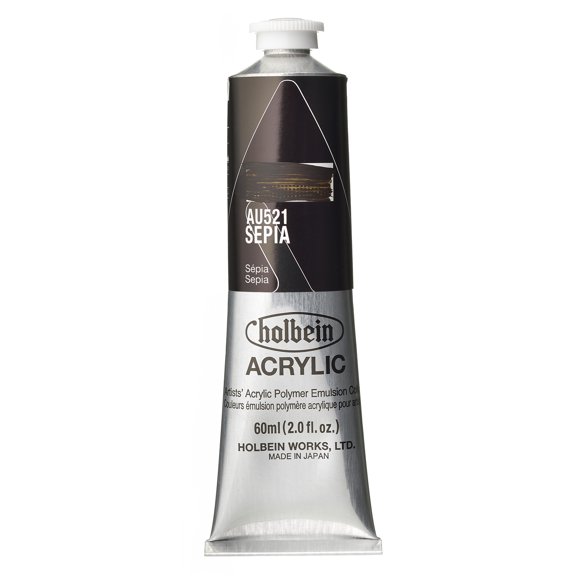 Holbein Artist Heavy Body Acrylic Color, 60ml, Sepia