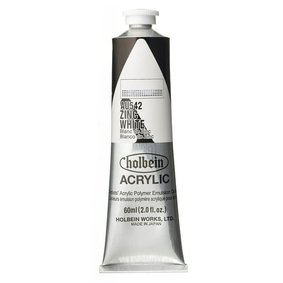 Holbein Artist Heavy Body Acrylic Color, 60ml, Zinc White