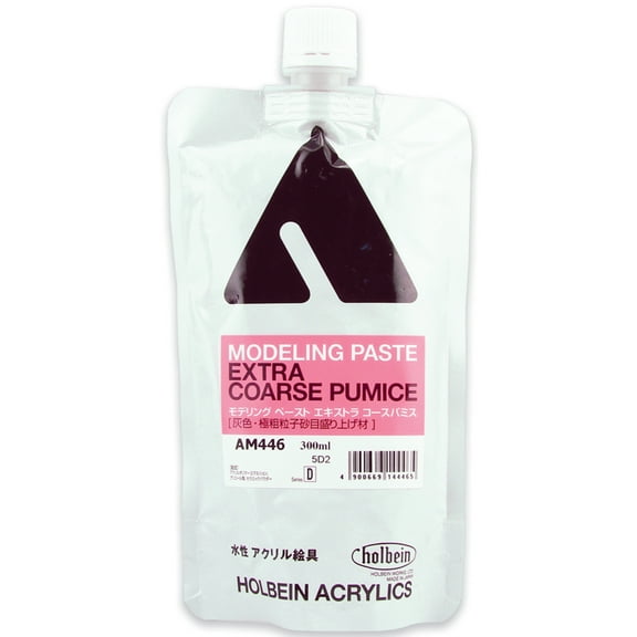 Holbein Artist Heavy Body Acrylic Pumice Modeling Paste, Extra-Coarse 300ml, Container