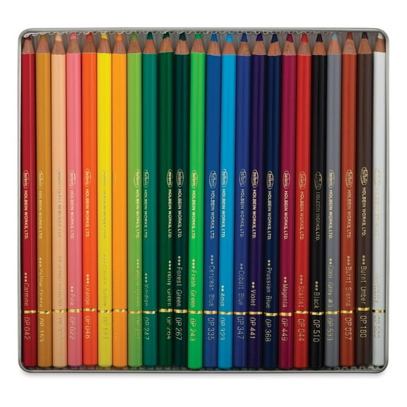 Holbein Artists Colored Pencils Set of 24 Colors