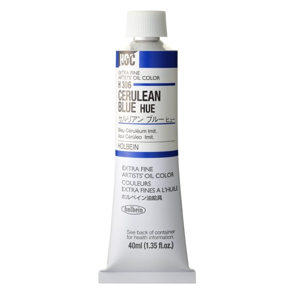 Holbein Artists' Oil Color, 40ml, Cerulean Blue Hue