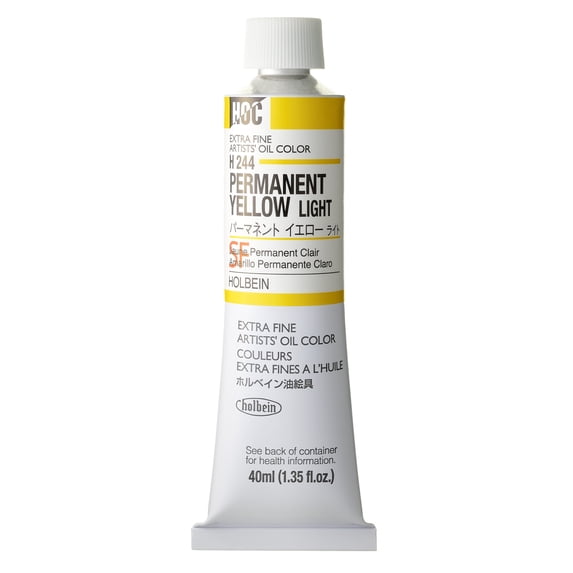 Holbein Artists' Oil Color, 40ml, Permanent Yellow Light