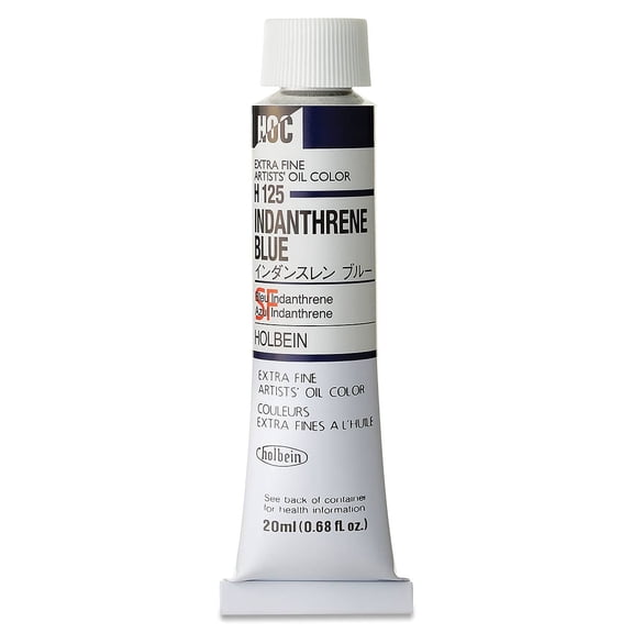 Holbein Artists' Oil Color - Indanthrene Blue, 20 ml tube