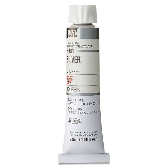 Holbein Artists' Oil Color - Silver, 20 ml tube