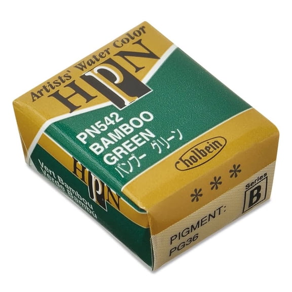 Holbein Artists' Watercolor Half Pan - Bamboo Green