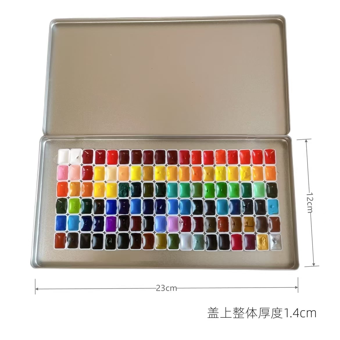 Holbein Artists' Watercolor Set - 108 Colors, 0.5ml Tins in a Compact Metal Case