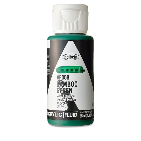 Holbein Fluid Acrylics - Bamboo Green, 35 ml Bottle