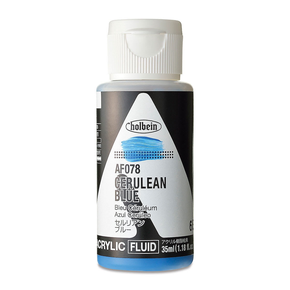 Holbein Fluid Acrylics - Cerulean Blue, 35 ml Bottle