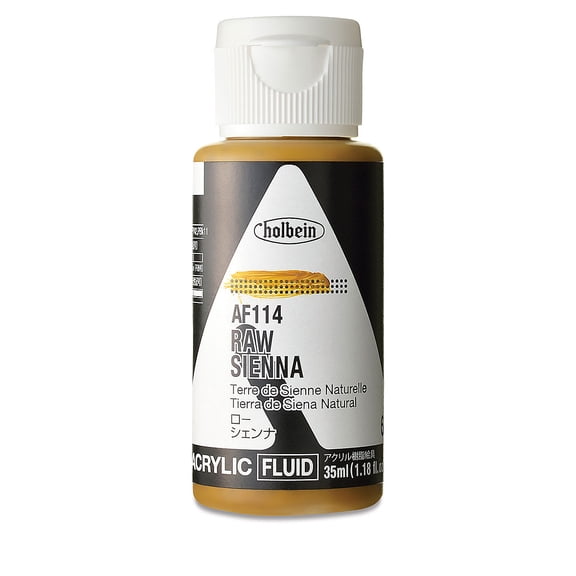 Holbein Fluid Acrylics - Raw Sienna, 35 ml Bottle