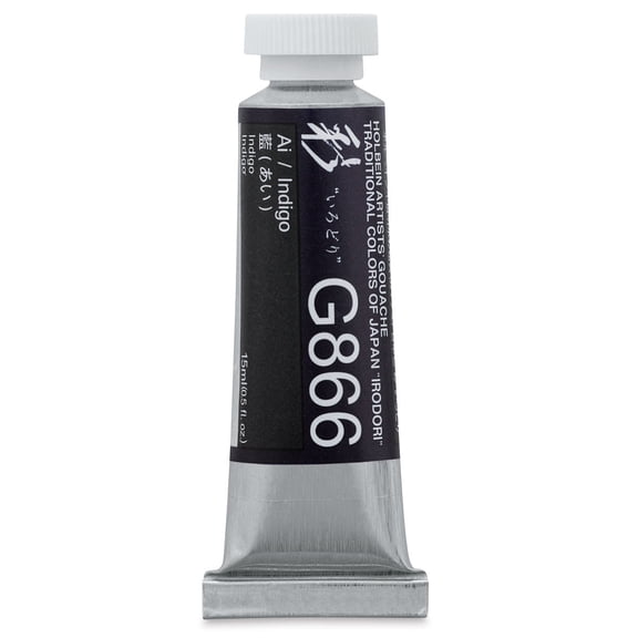 Holbein Irodori Artist Gouache - Indigo, 15 ml, Tube