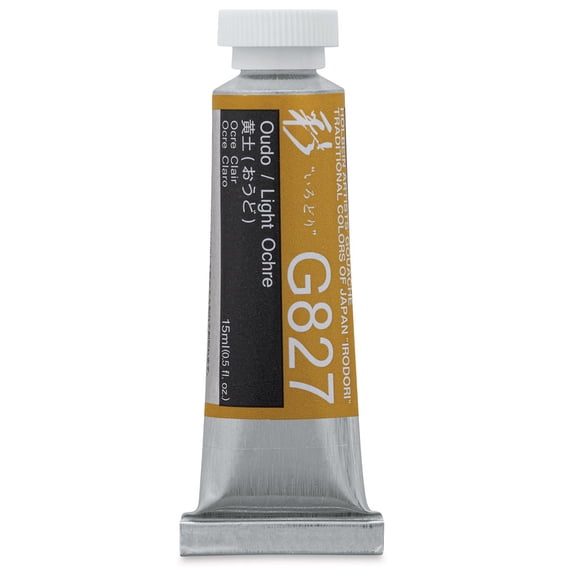 Holbein Irodori Artist Gouache - Light Ochre, 15 ml, Tube