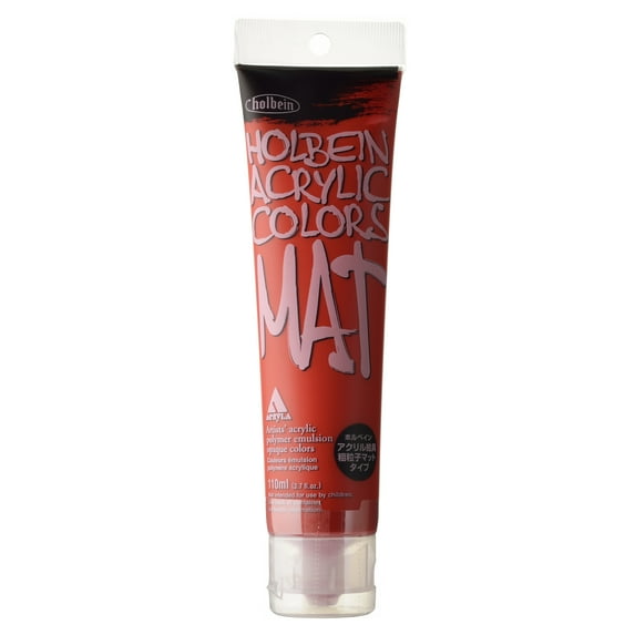 Holbein Mat Acrylic Color, 110ml, Carmine