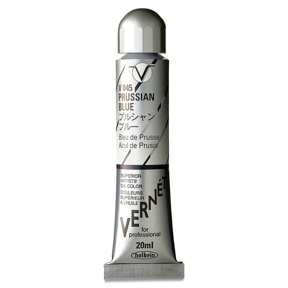Holbein Vernt Superior Artists' Oil Color - Prussian Blue, 20 ml tube