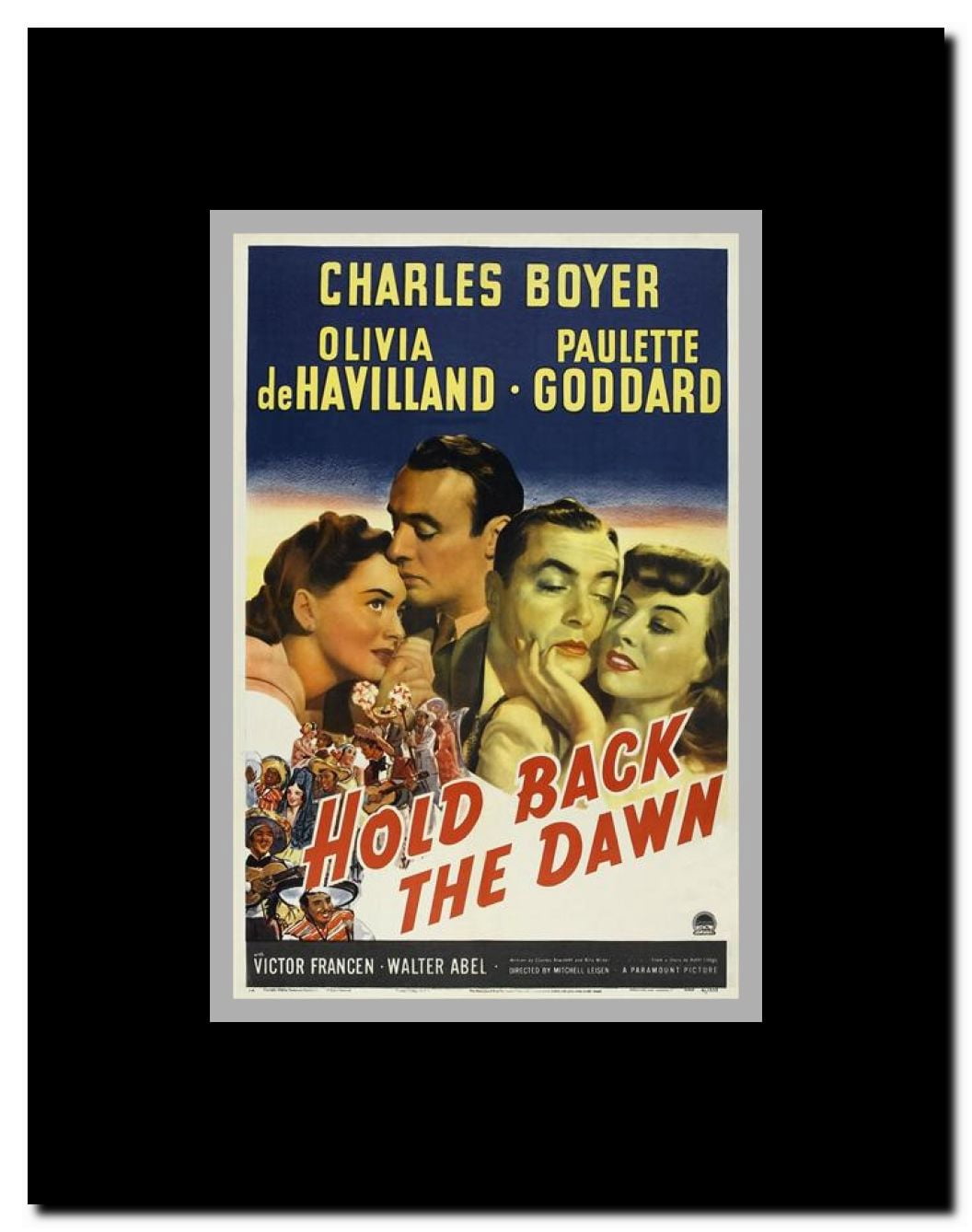 Hold Back the Dawn Framed Movie Poster