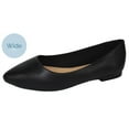thumbnail image 1 of Hold Black PU City Classified Women Casual Wide Width Fit Flat Office Shoes Pointy Toe 9, 1 of 3