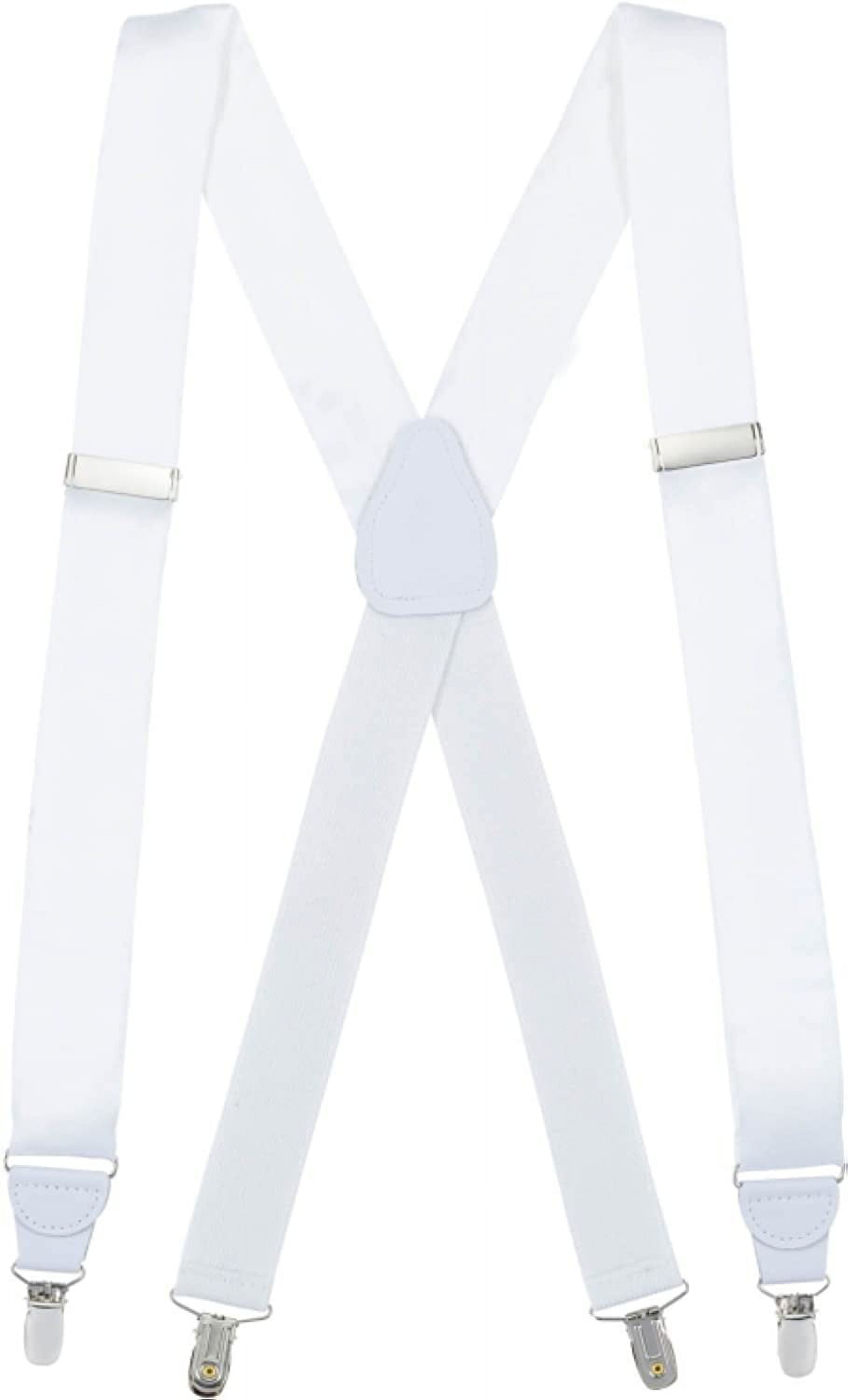 Hold'Em 100 Silk Suspenders for Men Clip End Dress Tuxedo Suspender