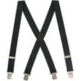 thumbnail image 1 of Hold'Em 100% Silk for Men x - Back Fancy Solid Clip Suspender -Black, 1 of 5