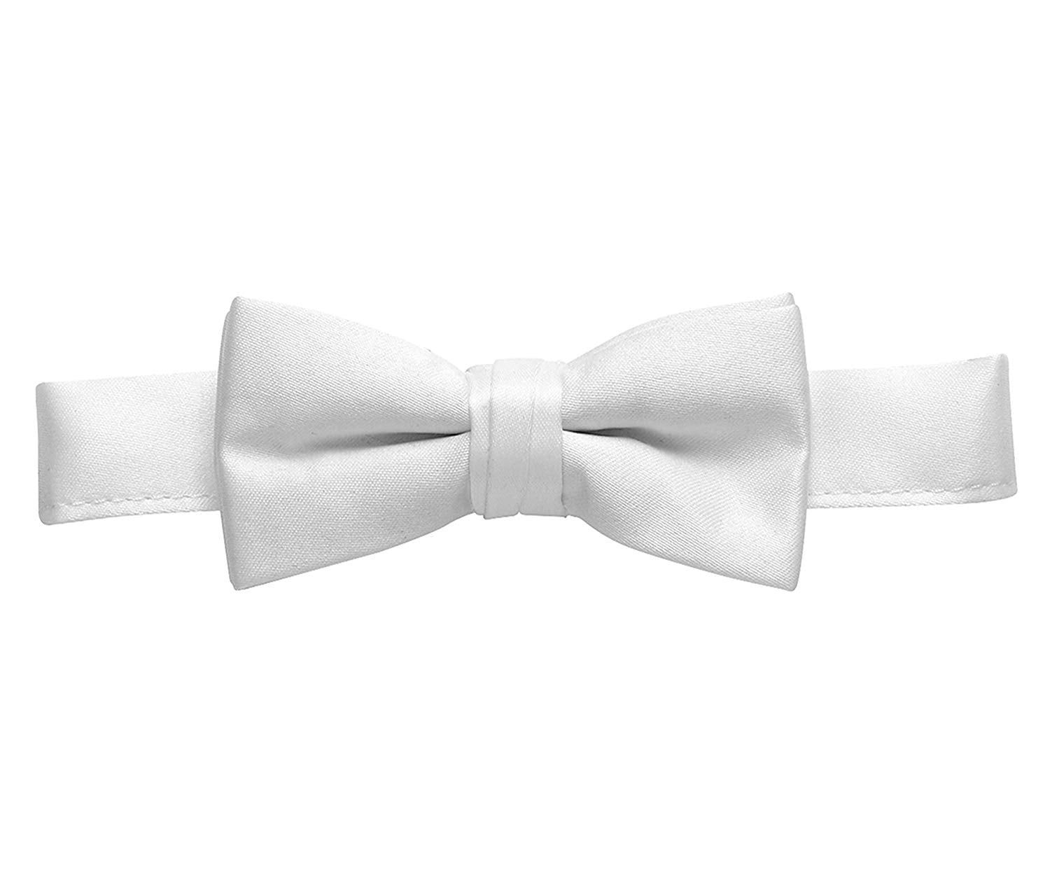 Hold'Em Bow Tie For Mens Boys and Baby Satin look Solid Color Adjustable Pre-tied