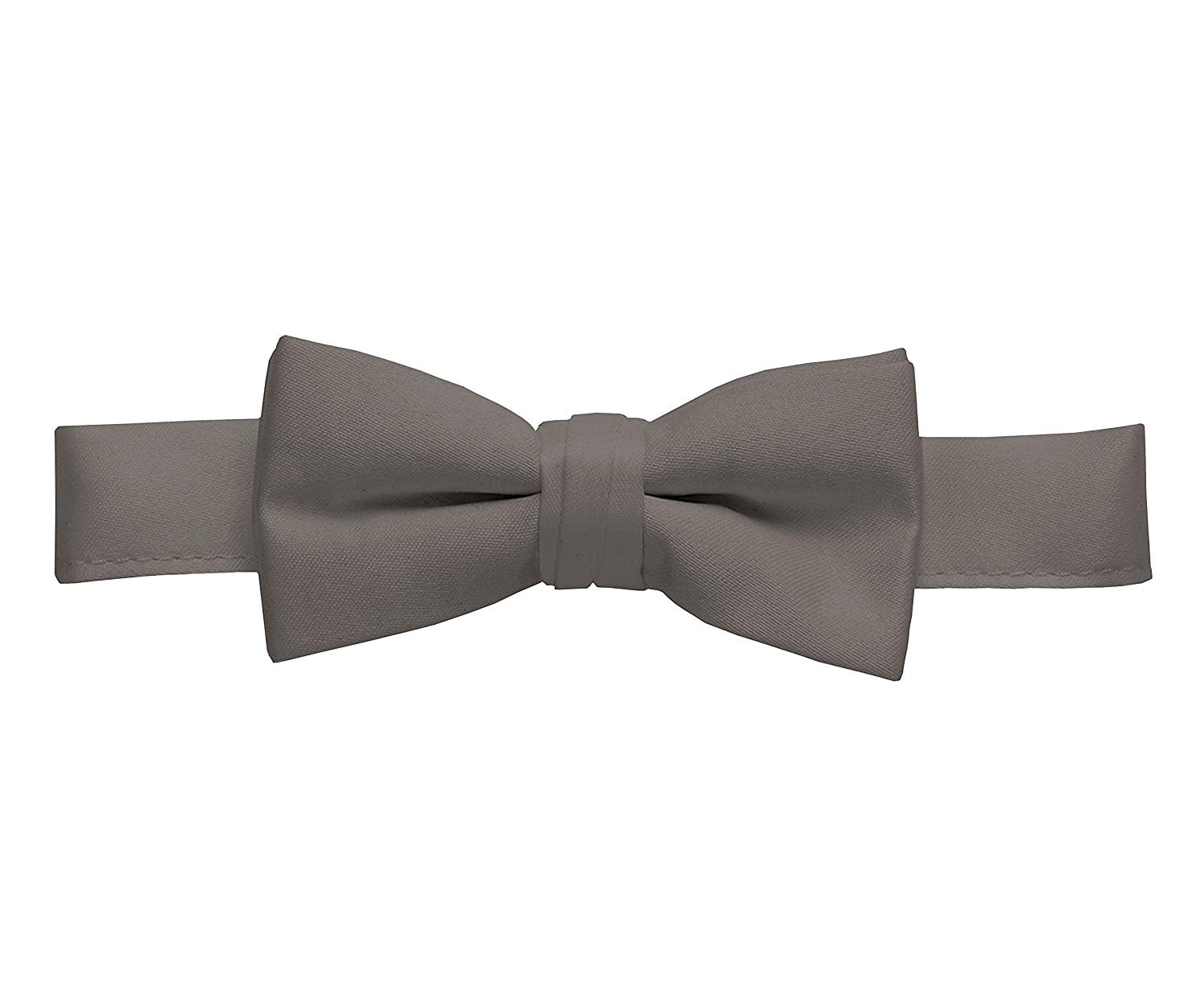Hold'Em Bow Tie For Mens Boys and Baby Satin look Solid Color Adjustable Pre-tied