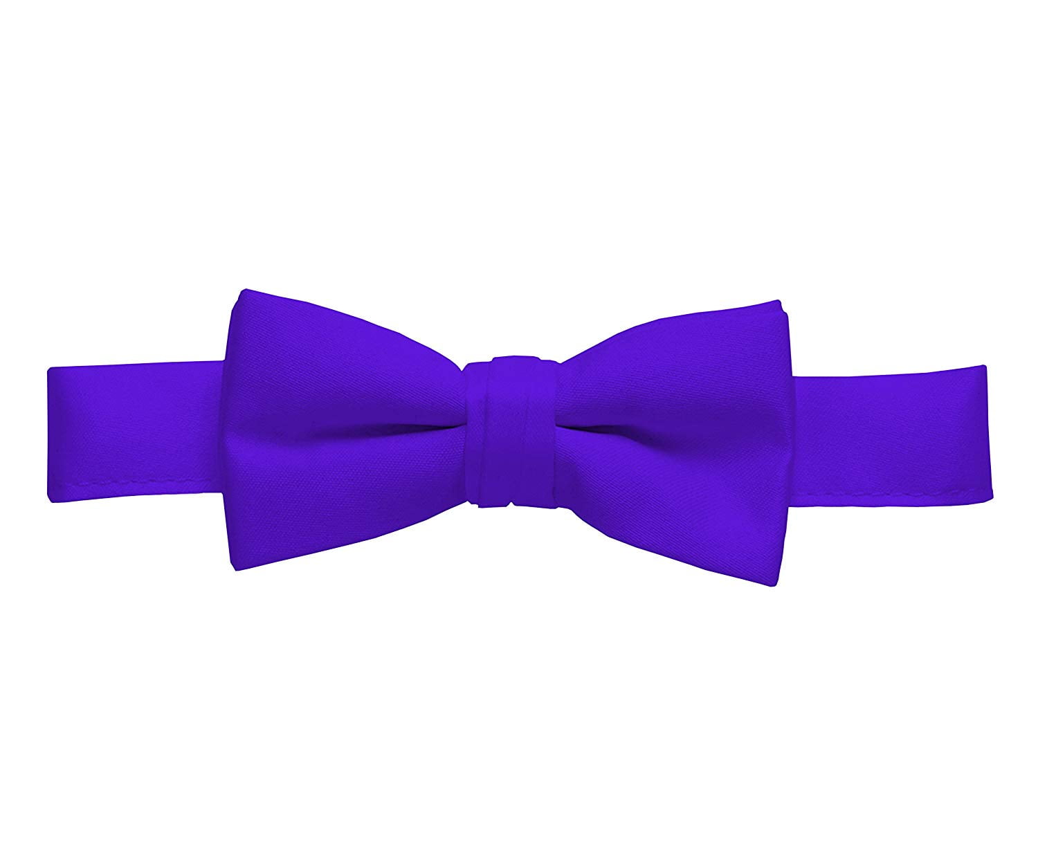 Hold'Em Bow Tie For Mens Boys and Baby Satin look Solid Color Adjustable Pre-tied