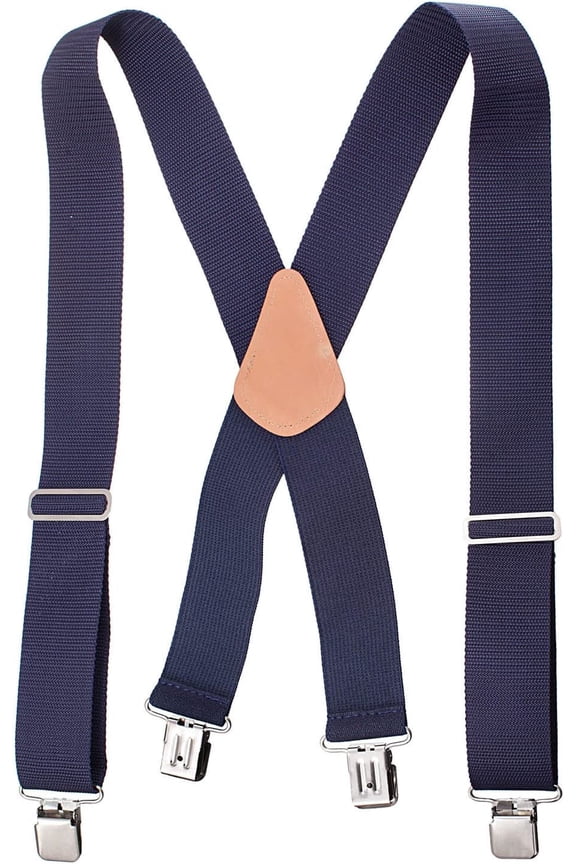 Heavy Duty x-Back Adjustable Work Suspender For Men XL - Navy(37-54 Inches)
