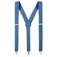 thumbnail image 1 of Hold'Em Junior/Adults Men Adjustable Elastic Solid 1" Suspenders Featuring STURDY POLISHED CLIPS - Denim XL, 1 of 2