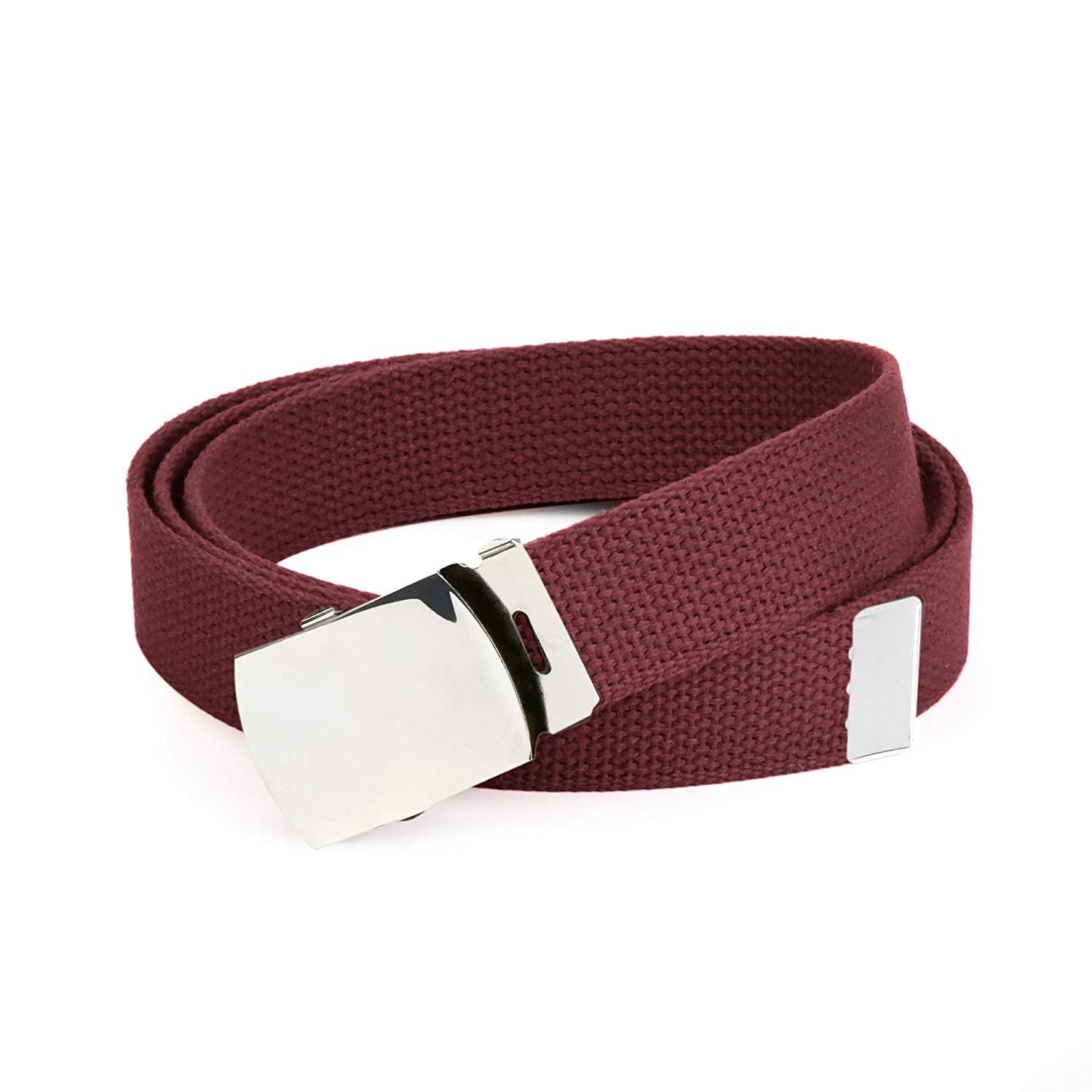 3496 Hold’em Military Canvas Webbing Belts For Men’s–polished Silver Slider Hold main image 3