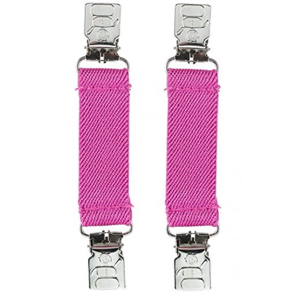 Hold'Em Mitten and Glove Clips for Toddler and Kids Elastic EXTRA STURDY SUPER TIGHT GRIP - Fuschia