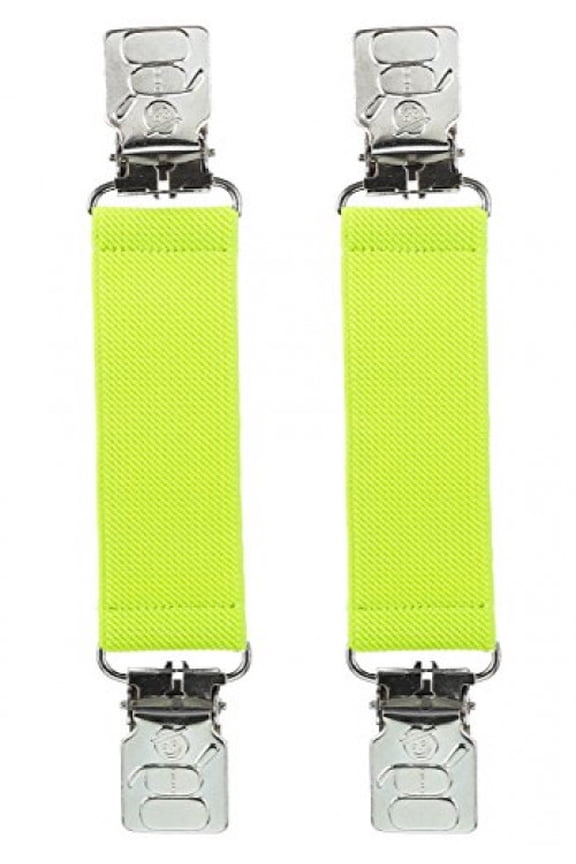 Mitten and Glove Clips for Toddler and Kids Elastic EXTRA STURDY SUPER TIGHT GRIP - Lemon Yellow