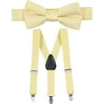 thumbnail image 1 of Hold’Em Suspenders and Bow Tie Set for Kids, Boys, and Baby Pre-tied Bow Tie - Banana 30", 1 of 7