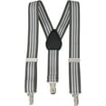 thumbnail image 1 of Hold’Em Suspenders and Bow Tie Set for Kids, Boys, and Baby Pre-tied Bow Tie - Grey Striped 30", 1 of 7