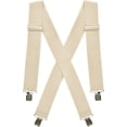 thumbnail image 1 of Hold'Em Suspenders for Men Heavy Duty Utility Clips 2" - Beige, 1 of 5