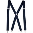 thumbnail image 1 of Hold'Em Suspenders for Men x-Back Adjustable Straight Clip - Navy (Tall, 54" Long), 1 of 6