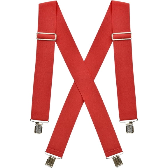 Hold’Em X-Back Men’s Suspenders, Adjustable and Stretchable Suspenders for Men, Durable Straight Clip-On Suspenders