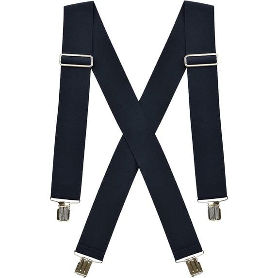 Hold’Em X-Back Men’s Suspenders, Adjustable and Stretchable Suspenders for Men, Durable Straight Clip-On Suspenders